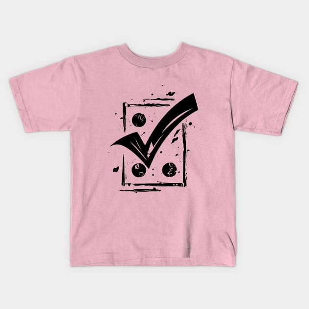 Better Things Are Necessary And Possible: Motivational Tick Symbol Kids T-Shirt by A Floral Letter Capital letter A | Monogram, Sticker